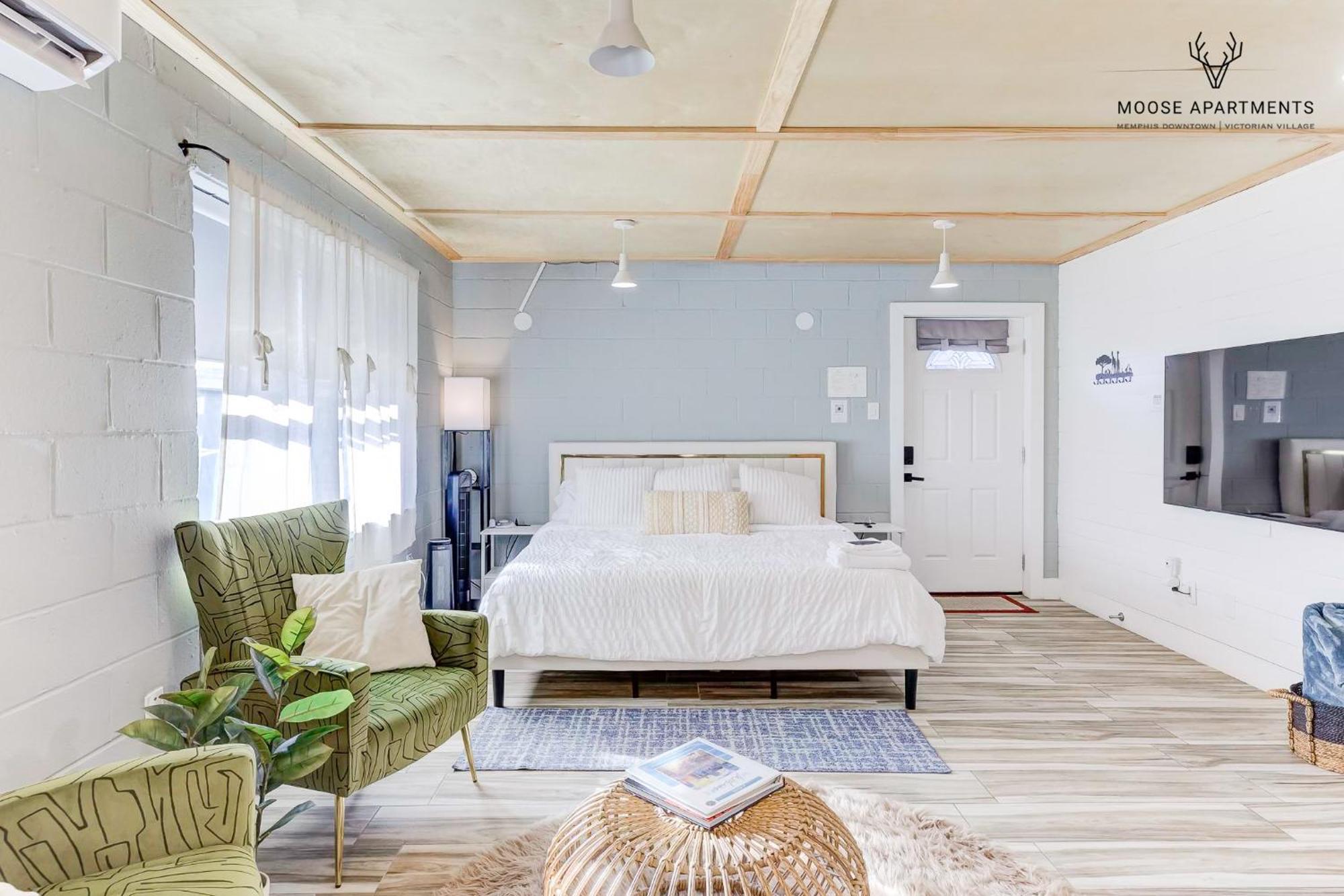 The Moose #6 - Modern Luxe Studio With Free Parking & King Bed Memphis Exteriér fotografie