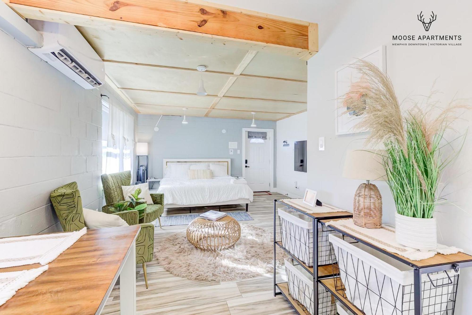 The Moose #6 - Modern Luxe Studio With Free Parking & King Bed Memphis Exteriér fotografie